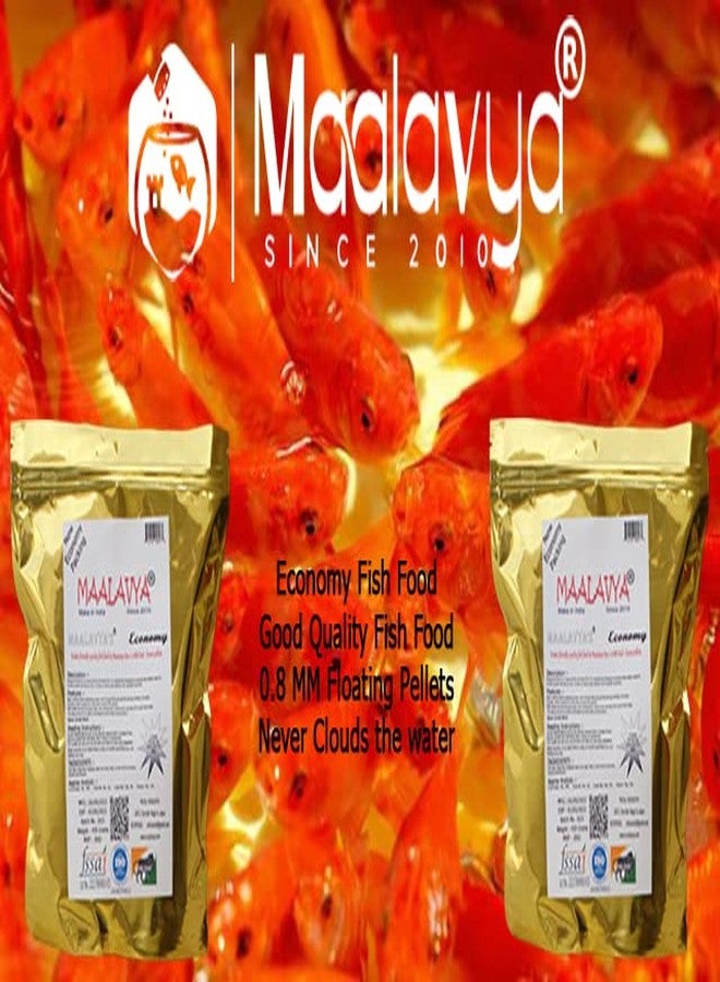 Maalavya Economy Pocket Fish Food 450 GM Fish Feed Good Fish Food for Aquarium Fish Food Pellet Small 0.8 MM Fish Aquarium Food Fish Pellet Food Pellet Fish Food Feed 0.45 kg - Image 2